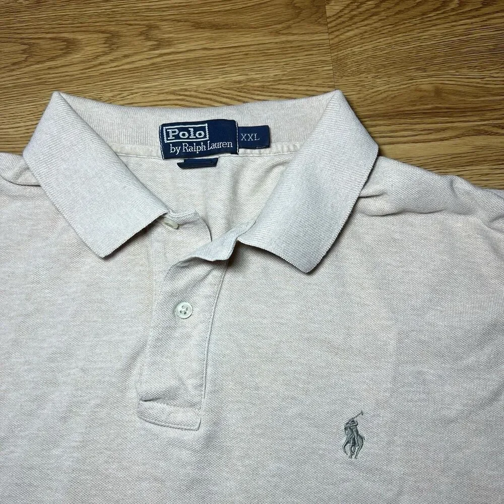 2 Polo Ralph Lauren Polo Shirt Long Sleeves Men’s Sz XXL Coal & Gray